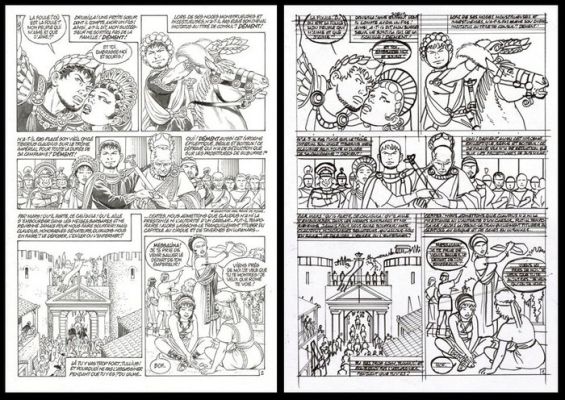 Mitton, Jean-Yves - 1 Page originale + page préliminaire originale - Messalina T1 - Le Temple de Priape - 2011 | Catawiki