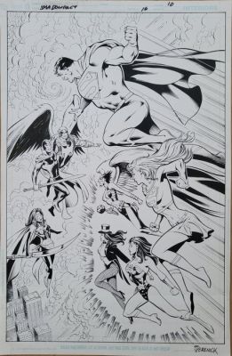 Tom Derenick (pencil) - Wayne Faucher (Inker) - 1 Original page - Superman, Shadowpact - #16 p. 10