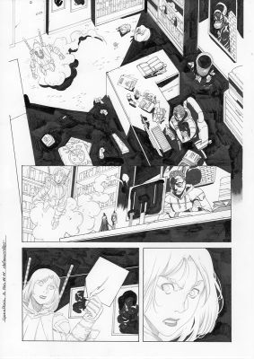 Continue Shopping | GWENPOOL #5 PAGE 11 ORIGINAL PAGE BY STEFANO NESI | Scott’s Collectables