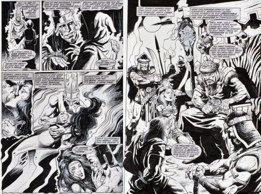 Alex Horley - 2 Pages originales SEXY & SPLASH - Battleaxes - #3 - 2000 | Catawiki