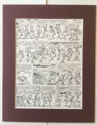 Devos, Jacques - 1 Original page - Génial Olivier - Spiegeltje, spiegeltje aan de wand - 1985 | Catawiki