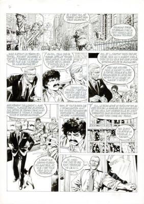 Mitton, Jean-Yves - 1 Original page - De Silence et de Sang T7 - Le Dixième Arcane majeur - 1993 | Catawiki