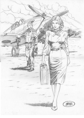 De Luca, Giuseppe - 1 Original drawing - Buck Danny - Sonny | Catawiki