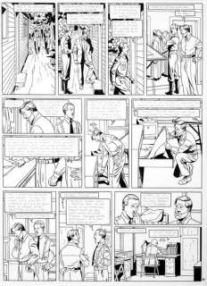 Juillard, André (1948) | JUILLARD, André BLAKE ET MORTIMER. LE BATON DE PLUTARQUE. Encre de Chine | Coutau Bégarie