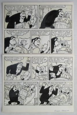 Nys, Jef - 1 Original page - Jommeke 31 - Knappe Mataboe - 1967 | Catawiki