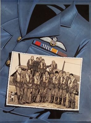 Bergese, Francis - 1 Bleu de coloriage original de c - Biggles - 1994 | Catawiki