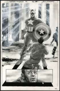Cassaday, John - CAPTAIN AMERICA (2002) #1 Splash Page | ComicConnect