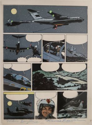 Bergese, Francis et Frédéric - 1 Mise en couleur + calque - Buck Danny | Catawiki