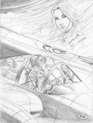 De Luca, Giuseppe - 1 Original drawing - Buck Danny - Buck & Moira | Catawiki