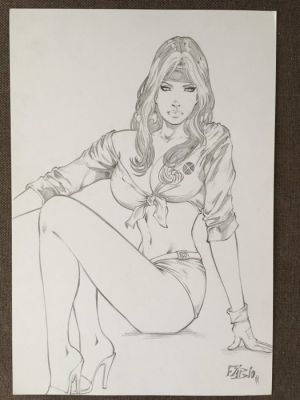 Fabio Oliveira - 1 Original drawing - Action Comics - Rogue X - 2011 | Catawiki