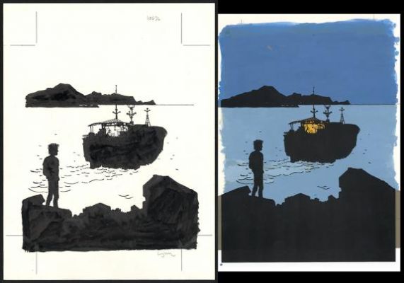 Cosey | Couverture originale accompagnée de sa mise en couleurs - Yiyun | Daniel Maghen