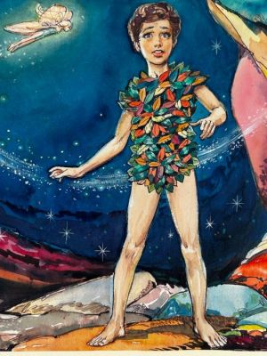 Quinto, Nadir - 1 Original page - Peter Pan - Peter Pan and Tinkerbell - 1958 | Catawiki