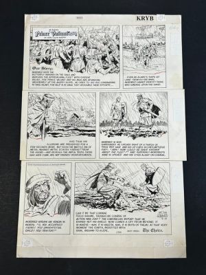 John Cullen Murphy - 1 Original page - Prince Valiant - Surrounded! - 1992