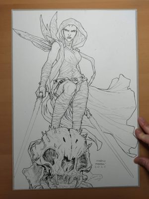 Foderà, Marco - 1 Original drawing - Star Wars - Asajj Ventress - 2021 | Catawiki