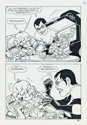 Magnus (Roberto Raviola) - 1 Original page - Necron - Tavola originale - Gli orrori della metropoli - 1985 | Catawiki