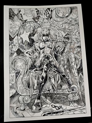 HARLEY QUINN #66 VINCENZO RICCARDI ORIGINAL COVER ART | Scott’s Collectables