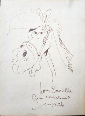 Morris (De Bevere, Maurice) - 1 Original drawing - Lucky Luke - Jolly Jumper | Catawiki