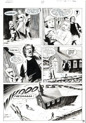Dotti, Maurizio - 1 Original page - Dampyr #34 - "La caverna dei Troll" - 2003 | Catawiki