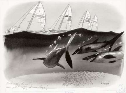 Cabanes Max (Né En 1947) | FROMAGE, DESSERT, UN PETIT CAFE ET UNE CLOPE ! | Artcurial