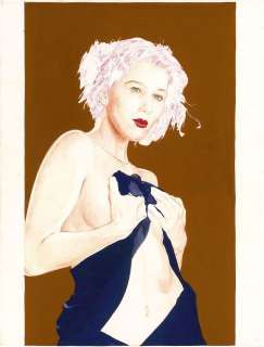 Jean-Claude Claeys Né En 1951 - FEMME EN BLEU