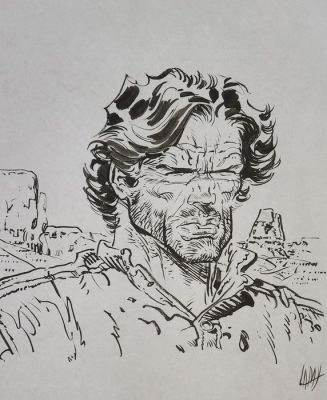 Lamy, Fabrice - 1 Original drawing - Colt Walker - 1997 | Catawiki