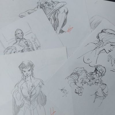Hérenguel, Eric - 5 Original preliminary drawing - Ulysse 1781 - T1 - 2015 | Catawiki