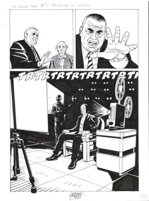 Bonazzi, Germano - 5 Original page - Nathan Never Missione Giove #2 - "La creatura nel ghiaccio" - 2021 | Catawiki