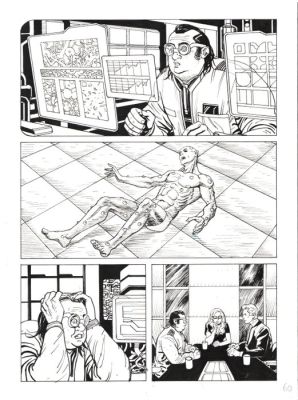 Bonazzi, Germano - 3 Original page - Nathan Never Rinascita #5 - "Spettri" - 2017 | Catawiki