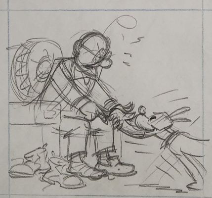 Rob Vel - 1 Original drawing - Professeur Nimbus | Catawiki