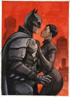Marini, Enrico - BATMAN AND CATWOMAN Illustration | ComicConnect
