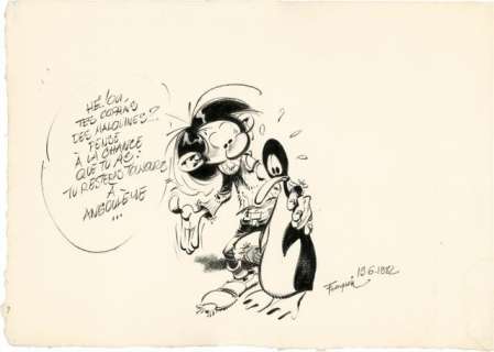 André Franquin 1927-1997 | Gaston Lagaffe et Alfred | Artcurial