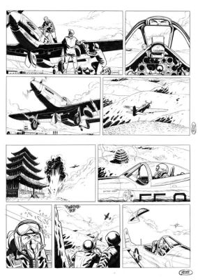 De Luca, Giuseppe - 1 Original page - Buck Danny Storie brevi