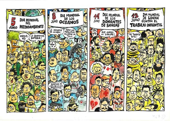 Carlos Azagra | Original page: Magazine el Jueves #1567 (A) – Azagra y Revuelta | Origin Of Comics