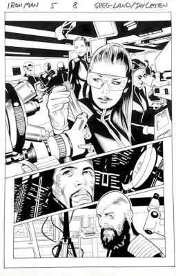 Land, Greg / Leisten, Jay - 1 Original page - Iron Man 13-15 | Catawiki
