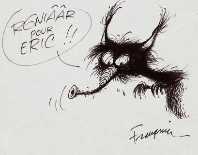 Franquin | Les Idées noires, illustration au feutre… | Millon