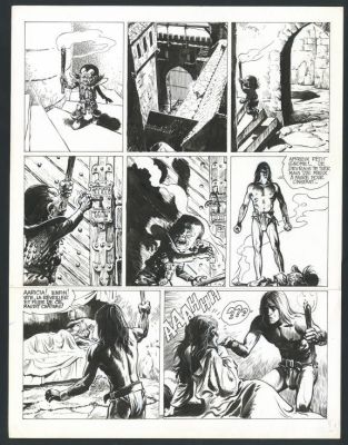 Grzegorz Rosinski - Planche originale n°13, prépubliée dans Le Journal de Tintin n°201 du 17 juillet 1979 - Les Trois vieillards du pays d‘Aran - Thorgal