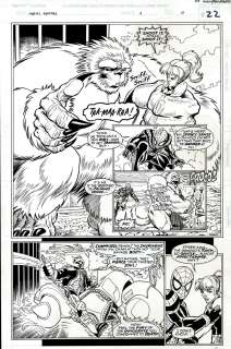 Pop Mhan - Marvel Fanfare #3 P 22 Semi-Splash (Spider-Man,Â Ghost Rider, Wendigo, Tamara Fleet!) 1996