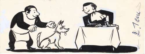 Evany | Illustration sur papier dessin à l’encre de… | Millon