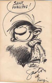 Franquin | Gaston, illustration Ã  la mine de plomb et Ã  l’e… | Banque Dessinée