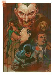 Ariel Olivetti - Batman Rogues Gallery Oil Painting By Ariel Olivetti