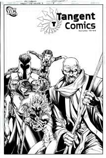 Dan Jurgens, Kevin Conrad - Tangent Comics #3 Cover (Multiverse Versions of Superman, Wonder Woman, Green Lantern & Powergirl!) 2007