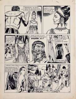 Cuvelier | Epoxy, planche n°62 à l’encre de Chine de cet… | Millon