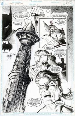 Breyfogle, Norm - BATMAN: SHADOW OF THE BAT #2 Half Splash | ComicConnect