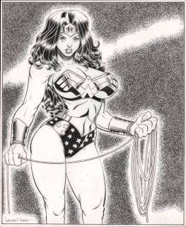 Art Adams, Walden Wong - Wonder Woman Commissions - Pencils By Art Adams - Signed Art Adams & Walden Wong - 2014
