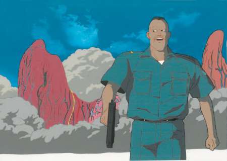 Akira D‘après Katsuhiro Otomo. Studios TMS - 1988. Ensemble de deux cellulos