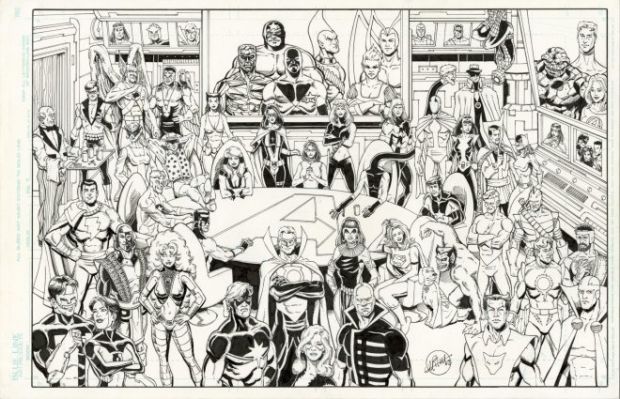 Ballard, Mitch - JLA/AVENGERS Illustration