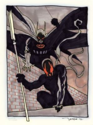 Sale, Tim - BATMAN AND GRENDEL Illustration | ComicConnect