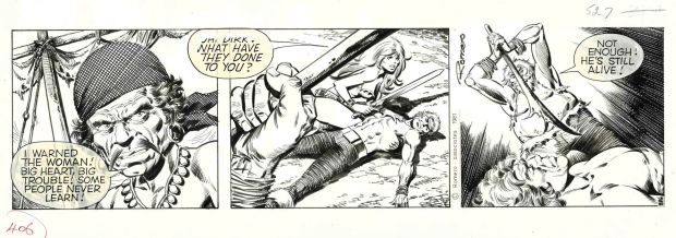 Enric Badia Romero | Summer Sale (Ends August 31) // Axa: The Tempted / Original daily strip #886 – Romero | Origin Of Comics