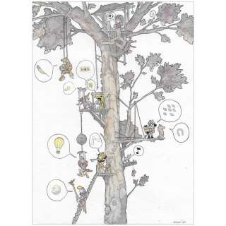 Merwan Chabane - Merwan - Illustration originale parue dans le Monde diplomatique allemand