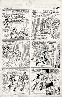 Chic Stone, Jack Kirby - X-Men #11 P 12 (The Angel Battles Magneto & the Stranger As Cyclops & Marvel Girl Come To Help!) 1964
